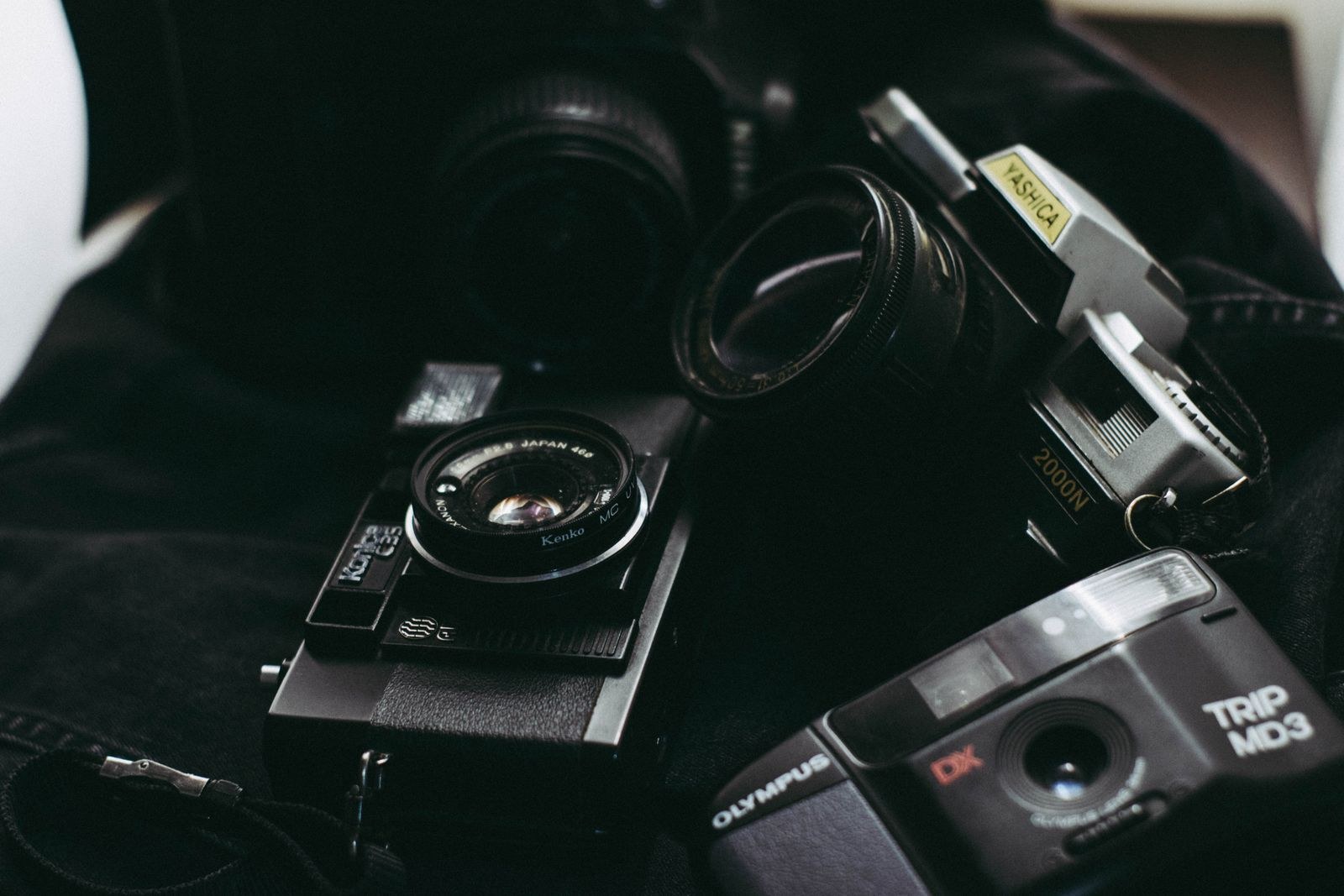Camera and lens on a location shoot