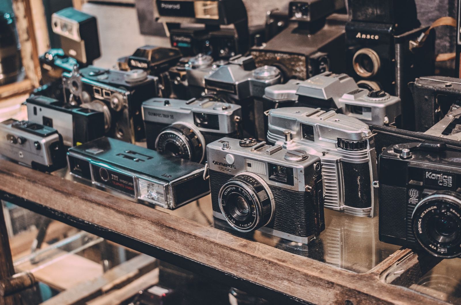 Cinema camera on a film set